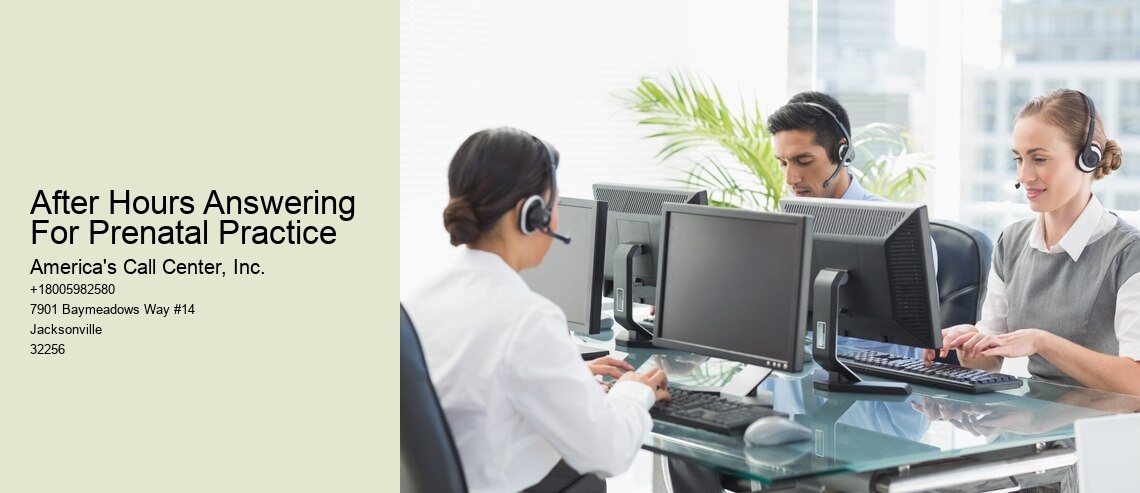 After Hours Answering For Prenatal Practice