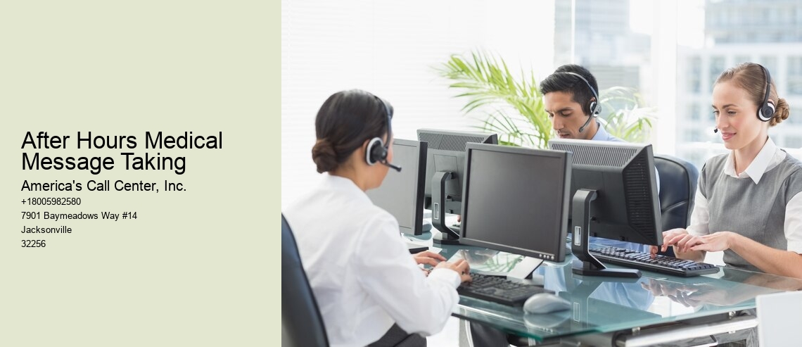 After Hours Medical Message Taking
