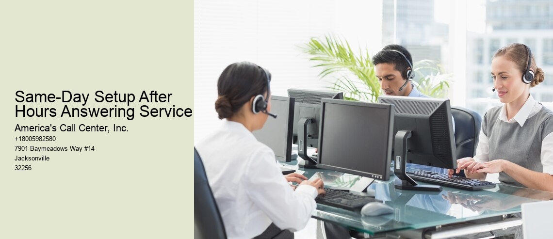Same-Day Setup After Hours Answering Service